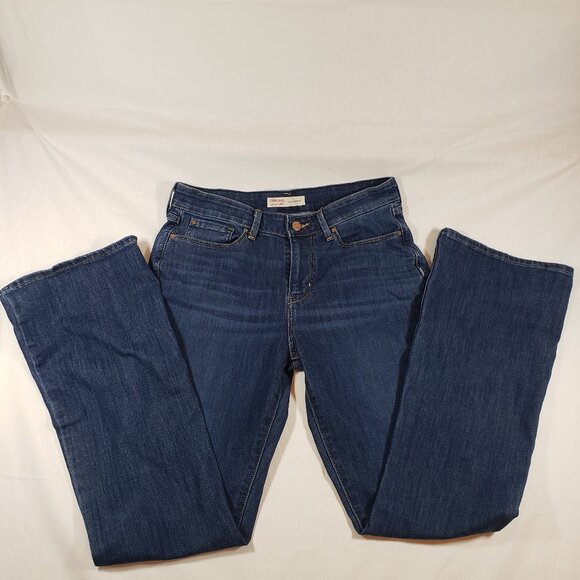 Signature Levi's Strauss Mid-Rise Bootcut Women's Zip Blue Jean 8M W29 L32 - Picture 1 of 8